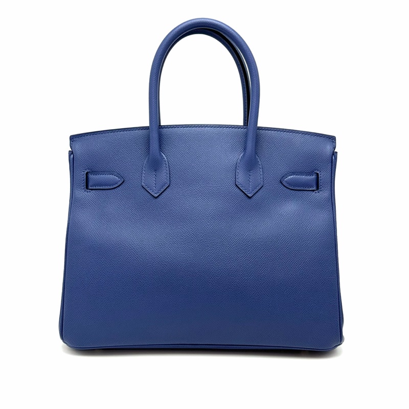 配件齊全🉑送禮 #閒置🆕 愛馬仕瑪瑙藍金扣birkin30手提包C刻-1