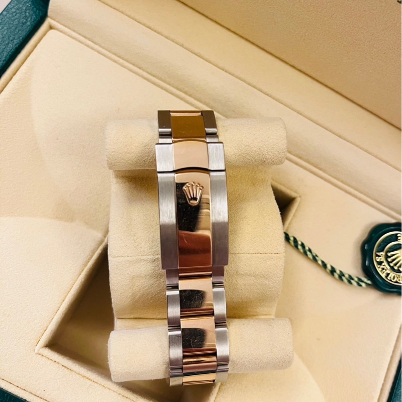 #2021年保卡 Rolex勞力士 DateJust 41半玫瑰金 溫布頓 綠羅馬 三板帶126331 3235機芯-3