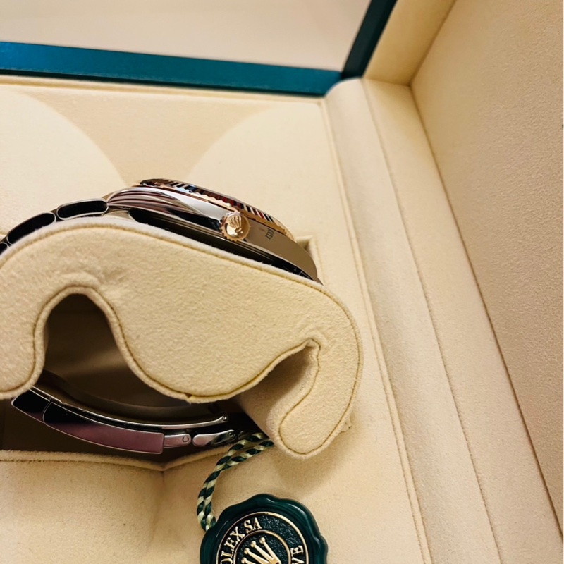 #2021年保卡 Rolex勞力士 DateJust 41半玫瑰金 溫布頓 綠羅馬 三板帶126331 3235機芯-6