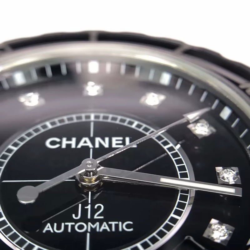CHANEL J12 38mm黑色滿鑽自動機械錶 #專櫃快4️⃣0️⃣ #99新閒置🉑送禮 #錶帶全長-27