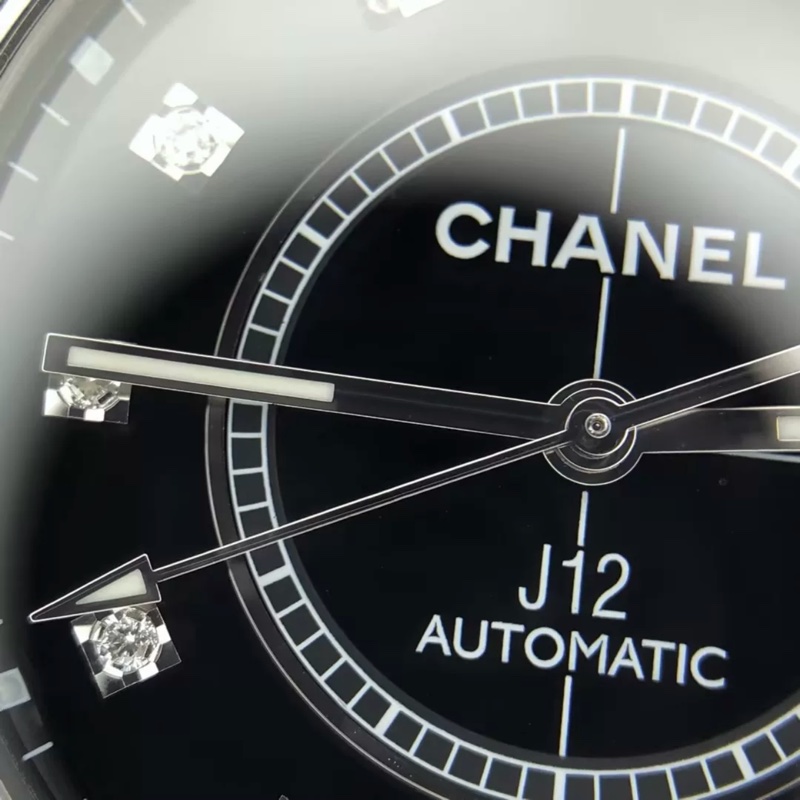 CHANEL J12 38mm黑色滿鑽自動機械錶 #專櫃快4️⃣0️⃣ #99新閒置🉑送禮 #錶帶全長-29