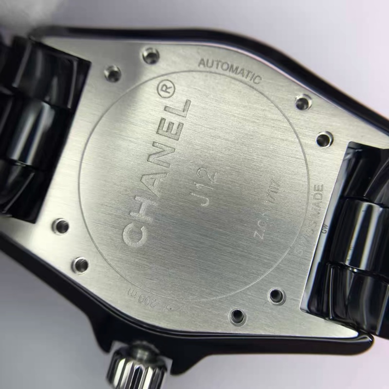 CHANEL J12 38mm黑色滿鑽自動機械錶 #專櫃快4️⃣0️⃣ #99新閒置🉑送禮 #錶帶全長-33
