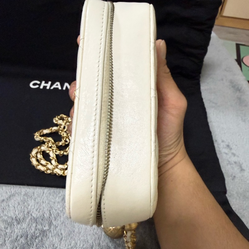 CHANEL CHAIN BOX WITH GOLD BALL-6