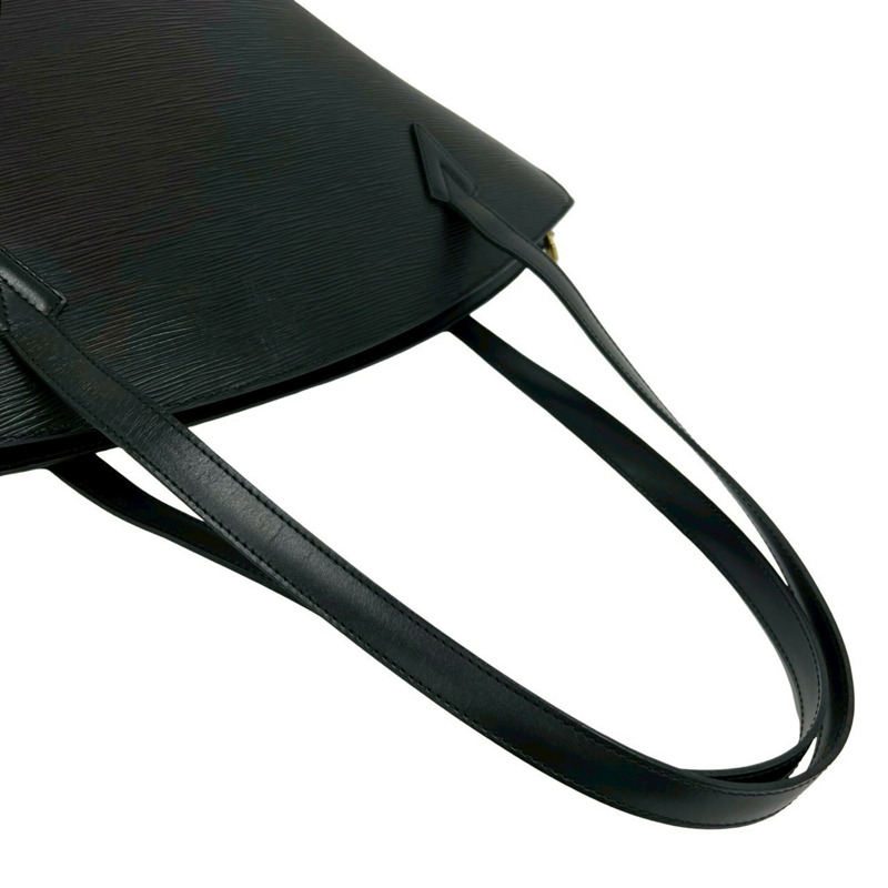 路易威登 Louis Vuitton Vintage Saint Jacques 購物 Epi 真皮手提包 Noir 326-7-3