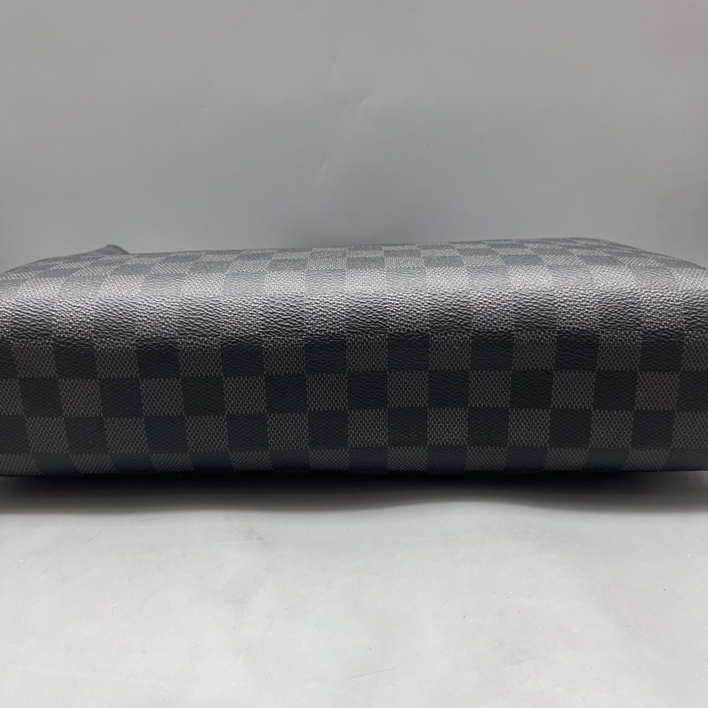 Louis Vuitton 路易威登 黑棋盤格公文包 尺寸37*28 附件：肩帶-2
