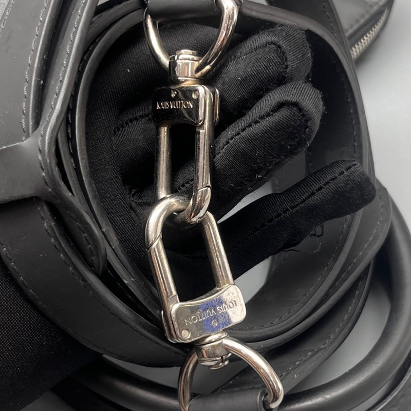 Louis Vuitton 路易威登 黑棋盤格公文包 尺寸37*28 附件：肩帶-5