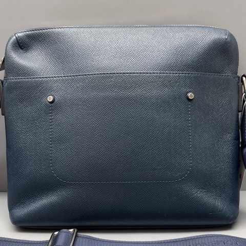 LouisVuitton路易威登 藍色休閒郵差包 尺寸27*24 附件：無