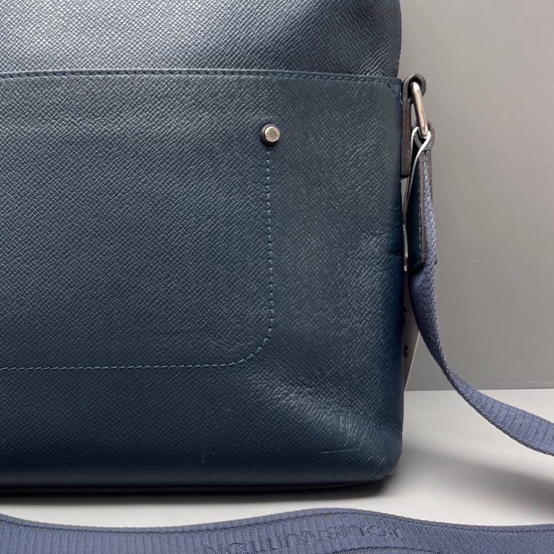 LouisVuitton路易威登 藍色休閒郵差包 尺寸27*24 附件：無-8