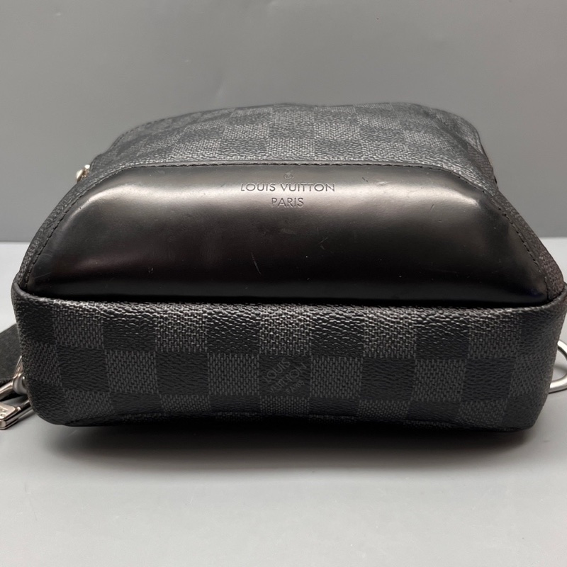 Louis Vuitton路易威登 黑棋盤格Avenue胸包 尺寸18*30 附件：無-2