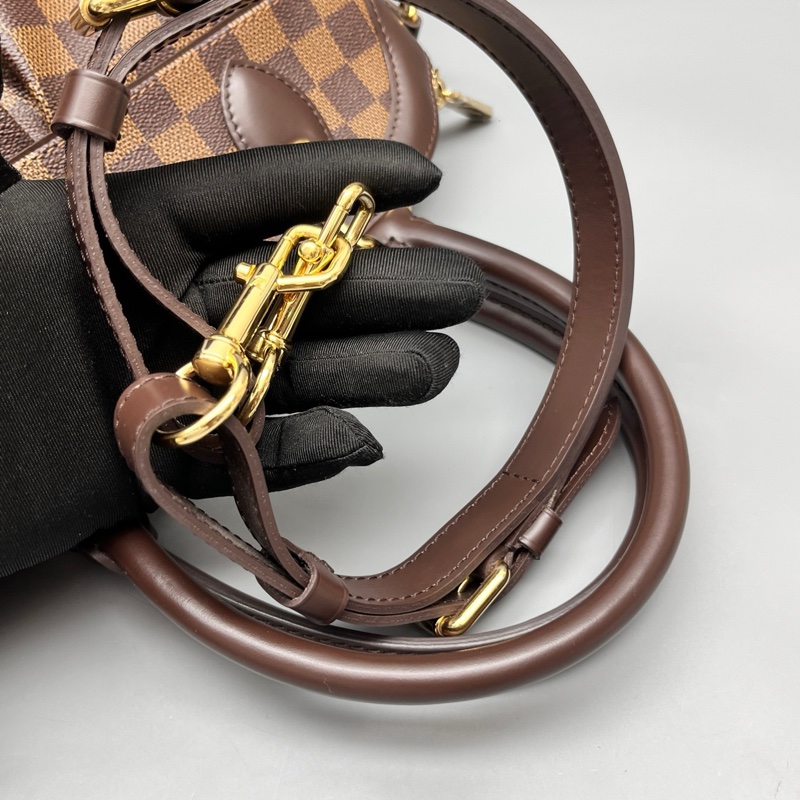 LouisVuitton路易威登 棕棋盤格葫蘆包 尺寸34*24 附件：肩帶+塵袋-3