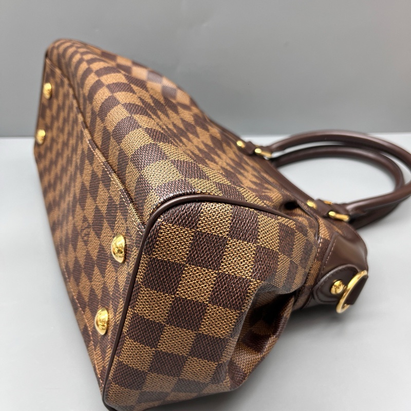 LouisVuitton路易威登 棕棋盤格葫蘆包 尺寸34*24 附件：肩帶+塵袋-5