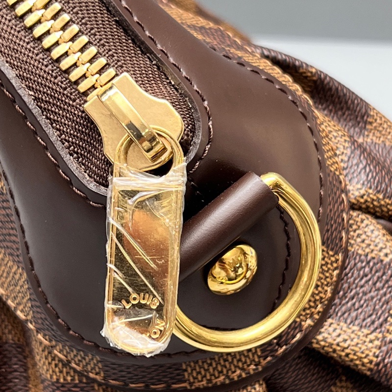 LouisVuitton路易威登 棕棋盤格葫蘆包 尺寸34*24 附件：肩帶+塵袋-9