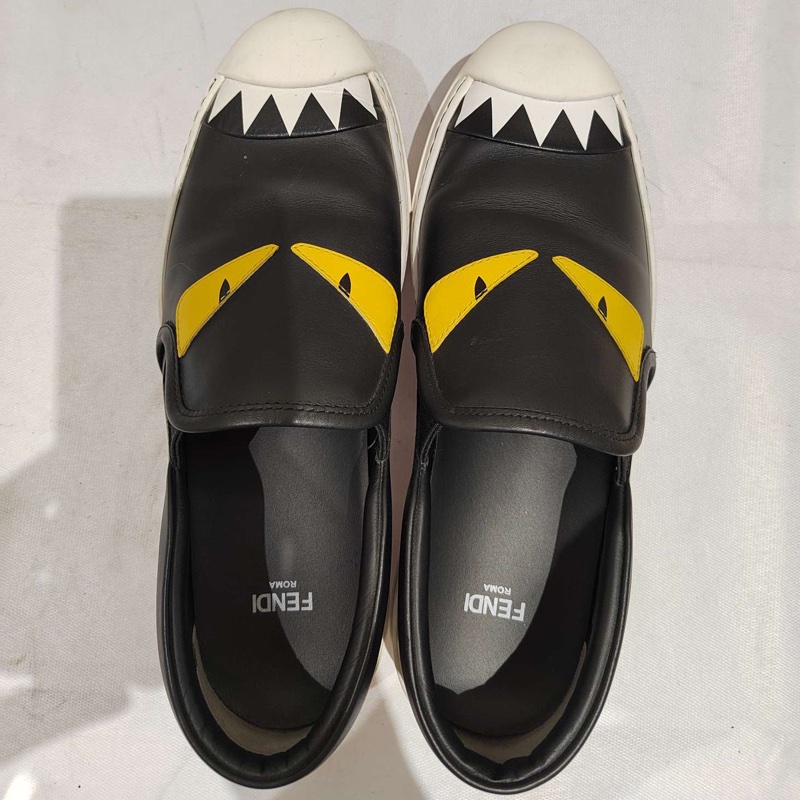 Fendi/芬迪 全皮小怪獸黃眼女士休閒鞋 尺碼：36 碼 附件：有盒-1