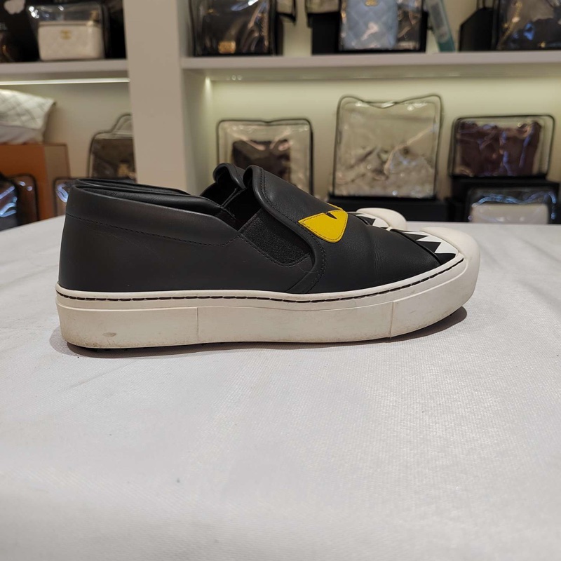 Fendi/芬迪 全皮小怪獸黃眼女士休閒鞋 尺碼：36 碼 附件：有盒-3
