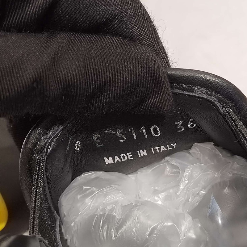 Fendi/芬迪 全皮小怪獸黃眼女士休閒鞋 尺碼：36 碼 附件：有盒-6