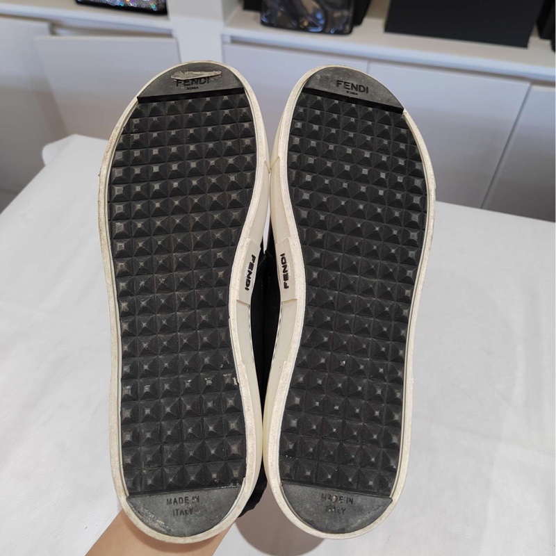 Fendi/芬迪 全皮小怪獸黃眼女士休閒鞋 尺碼：36 碼 附件：有盒-7