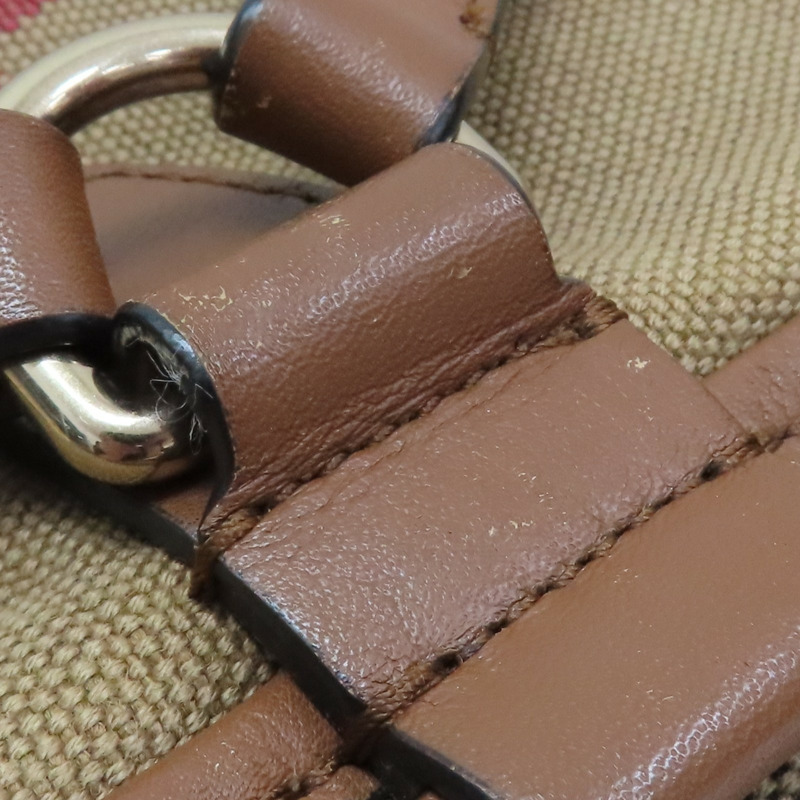 格紋 帆布 後背包【BURBERRY 巴寶莉】 4012432-14