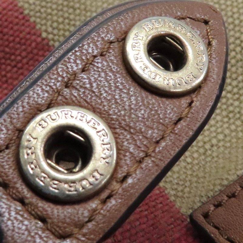 格紋 帆布 後背包【BURBERRY 巴寶莉】 4012432-15