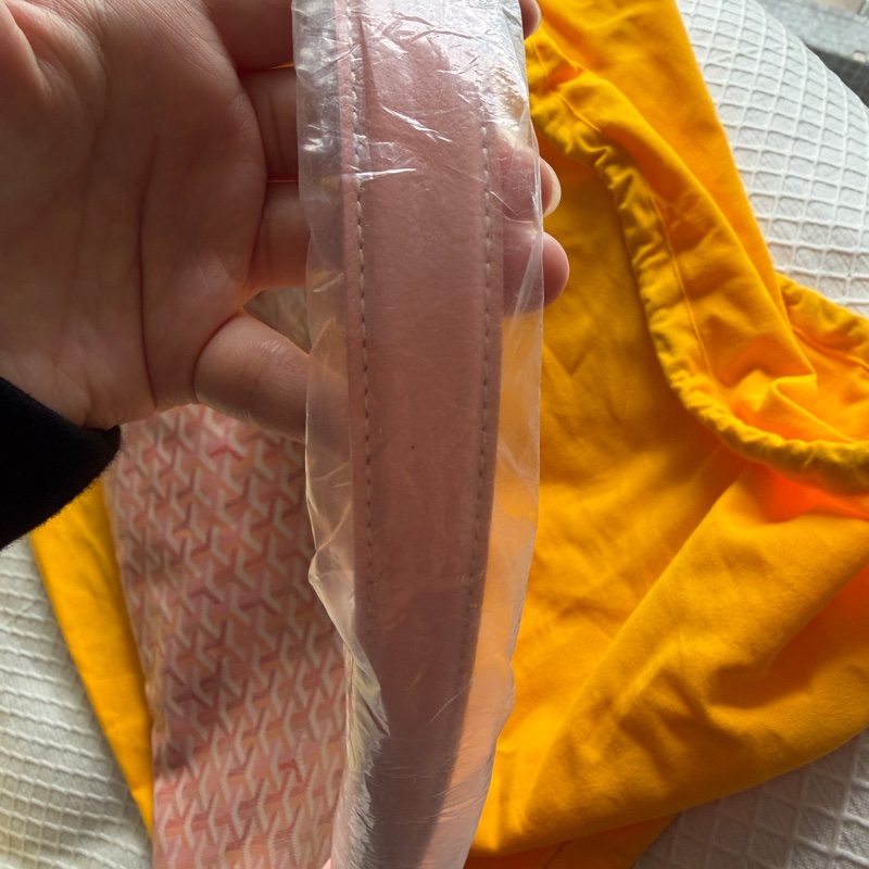 Goyard 2026限量版 粉紅色Hobo 配Iris鳶尾紫四葉草彩繪圖案-2