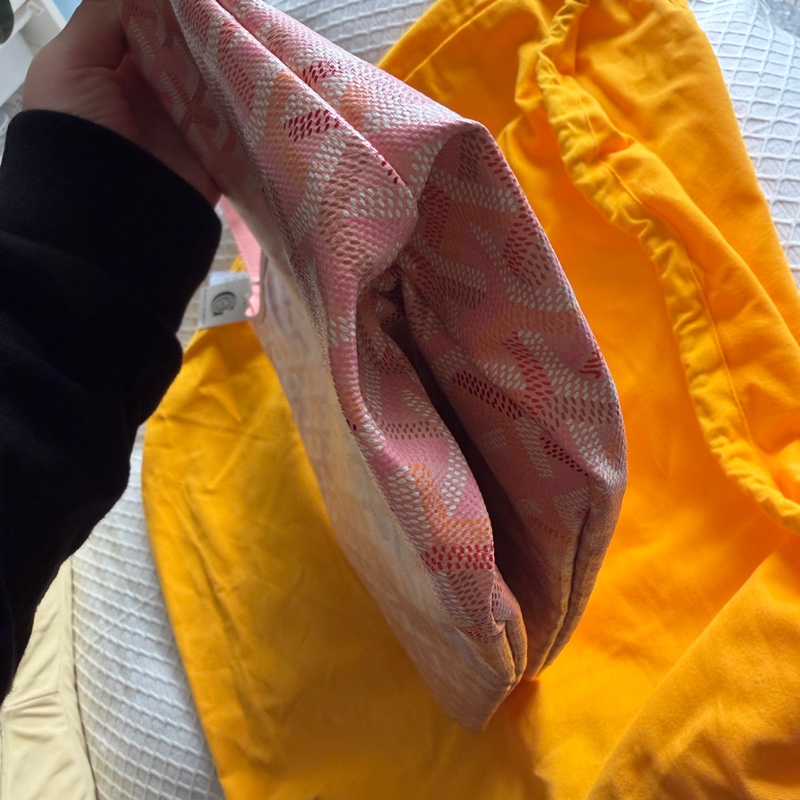 Goyard 2026限量版 粉紅色Hobo 配Iris鳶尾紫四葉草彩繪圖案-3