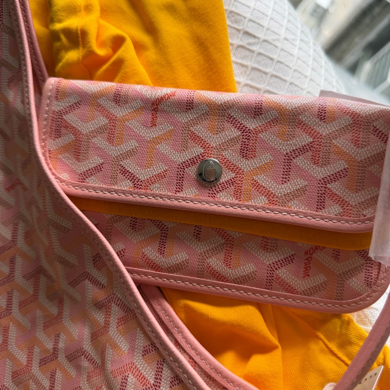 Goyard 2026限量版 粉紅色Hobo 配Iris鳶尾紫四葉草彩繪圖案-5