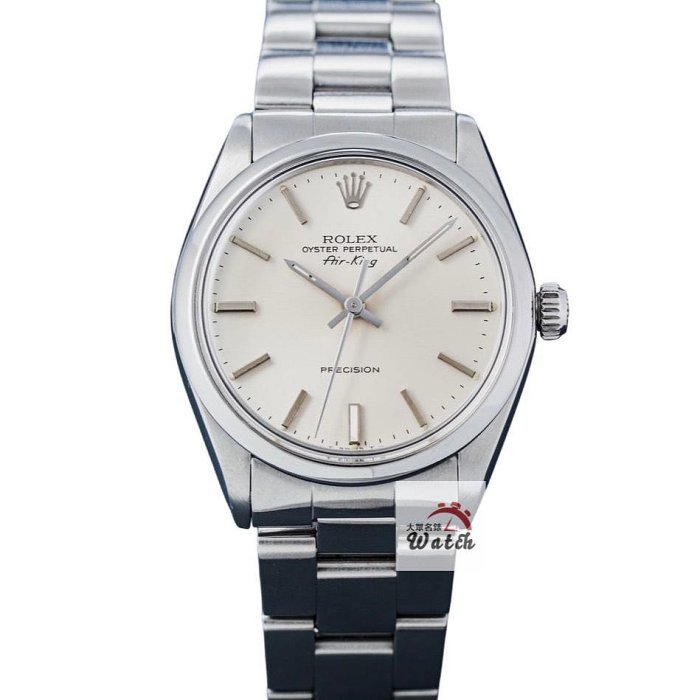 【大眾名錶】ROLEX 勞力士 5500 Air-King 空中霸王 絕版珍藏 老勞入門款 銀色面盤 大眾名錶B1166-0