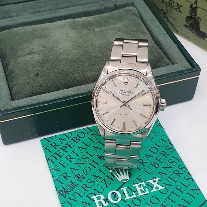 【大眾名錶】ROLEX 勞力士 5500 Air-King 空中霸王 絕版珍藏 老勞入門款 銀色面盤 大眾名錶B1166-1