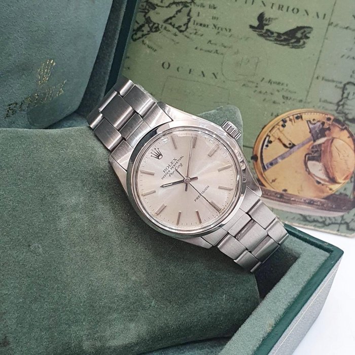 【大眾名錶】ROLEX 勞力士 5500 Air-King 空中霸王 絕版珍藏 老勞入門款 銀色面盤 大眾名錶B1166-2