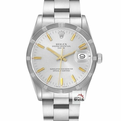 【大眾名錶】ROLEX 勞力士 15010 蠔式恆動 市場稀少 金色時標 十三劃錶圈 銀色面盤 大眾名錶B1183