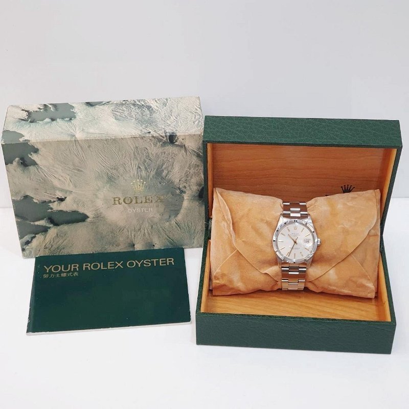 【大眾名錶】ROLEX 勞力士 15010 蠔式恆動 市場稀少 金色時標 十三劃錶圈 銀色面盤 大眾名錶B1183-8