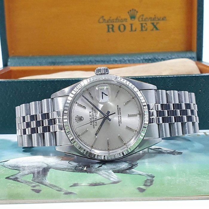 【大眾名錶】ROLEX 勞力士 16014 Datejust 蠔式日誌型 銀色面盤經典百搭 400萬字 大眾名錶B894-3