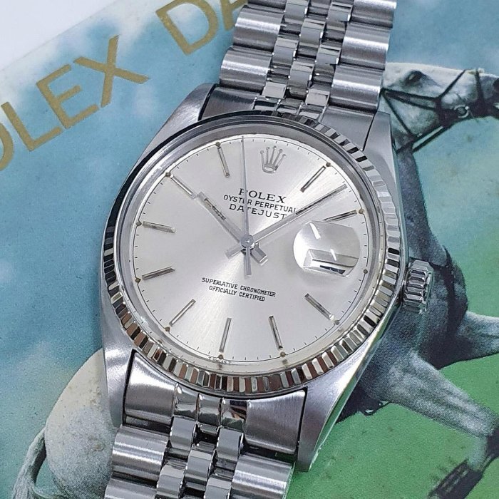 【大眾名錶】ROLEX 勞力士 16014 Datejust 蠔式日誌型 銀色面盤經典百搭 400萬字 大眾名錶B894-4