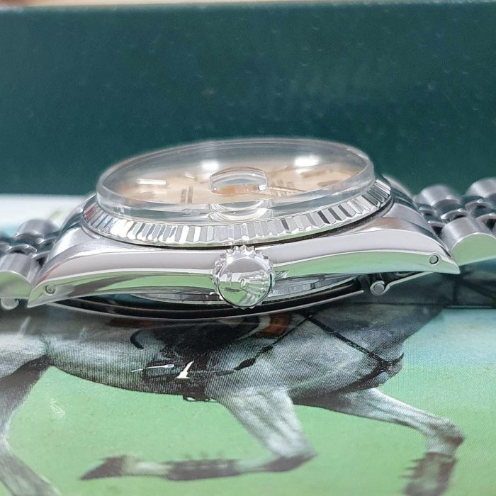 【大眾名錶】ROLEX 勞力士 16014 Datejust 蠔式日誌型 銀色面盤經典百搭 400萬字 大眾名錶B894-7