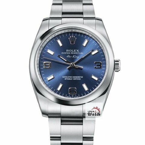 【大眾名錶】ROLEX勞力士 114200 Air-King 空中霸王 藍面 369數字標 2007 大眾名錶B1177