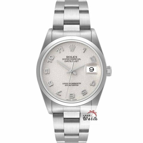 【大眾名錶】ROLEX 勞力士 16200 Datejust 白紀念數字面 光滑圈 2002/10 大眾名錶B1199