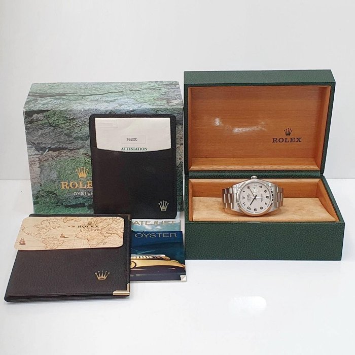 【大眾名錶】ROLEX 勞力士 16200 Datejust 白紀念數字面 光滑圈 2002/10 大眾名錶B1199-9