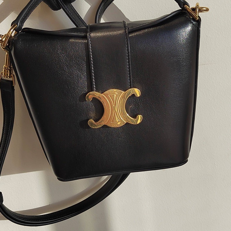 99新CELINE賽琳 Louise 迷你水桶包 薯條包 附件：塵袋-6