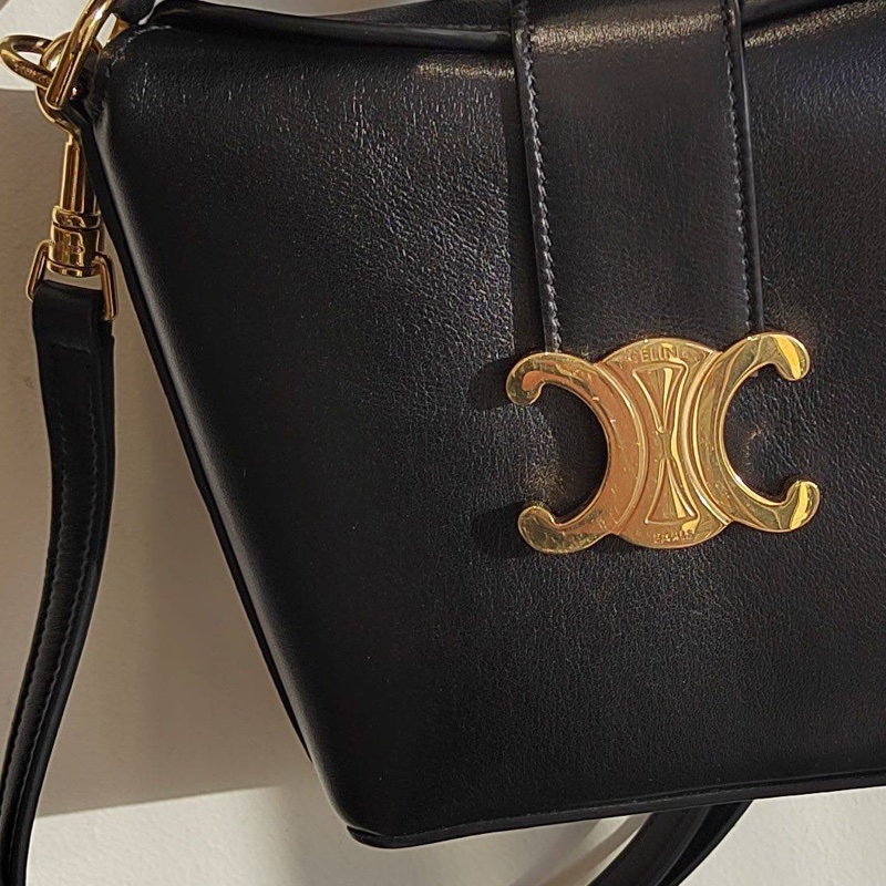 99新CELINE賽琳 Louise 迷你水桶包 薯條包 附件：塵袋-7