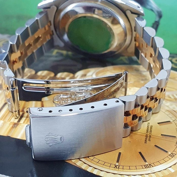 【大眾名錶】 ROLEX勞力士 16233 Datejust 蠔式日誌 金色面盤 羅馬時標 大眾名錶L1630-7