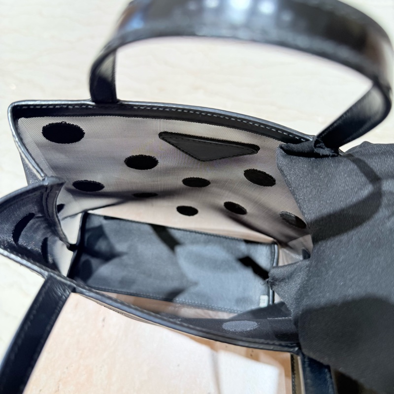 PRADA普拉達 刺繡波亮圓點 托特包-4