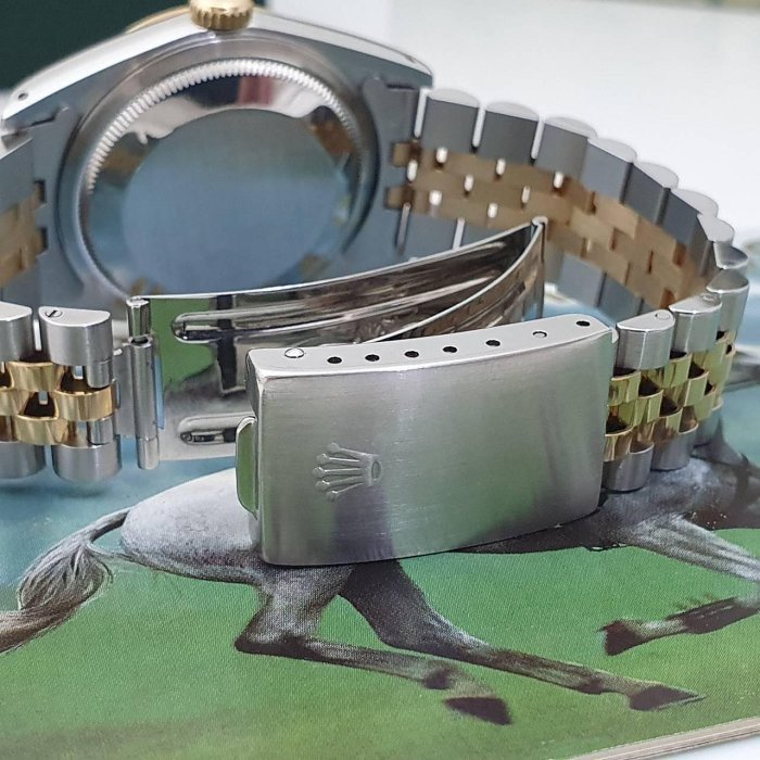 【大眾名錶】ROLEX勞力士 16233 Datejust 蠔式日誌 金十鑽面盤 錶耳有孔錶徑36mm 大眾名錶G059-7