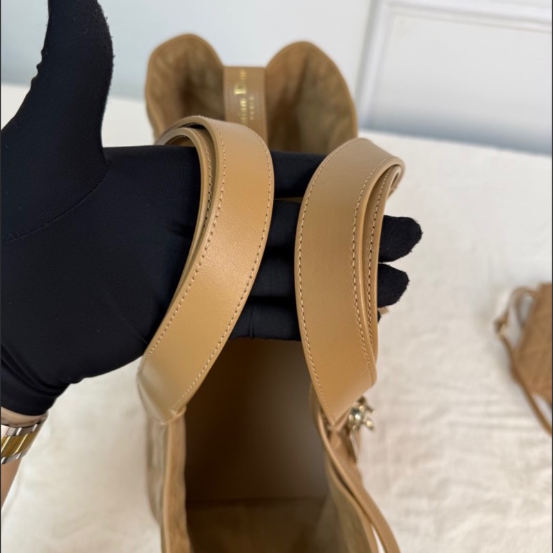 Blackpink jisoo同款❤️‍🔥 DIOR Toujours土著包 中號 子母袋款 奶茶色牛皮-1