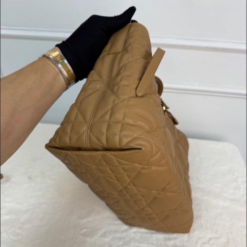 Blackpink jisoo同款❤️‍🔥 DIOR Toujours土著包 中號 子母袋款 奶茶色牛皮-2