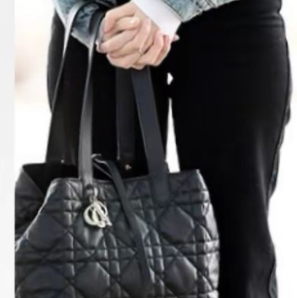 Blackpink jisoo同款❤️‍🔥 DIOR Toujours土著包 中號 子母袋款 奶茶色牛皮-6