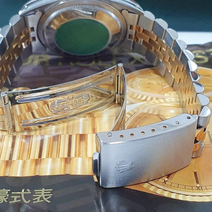 【大眾名錶】ROLEX勞力士 16233 Datejust 蠔式日誌 金十鑽面盤 台灣AD原廠底蓋貼紙 大眾名錶G089-5