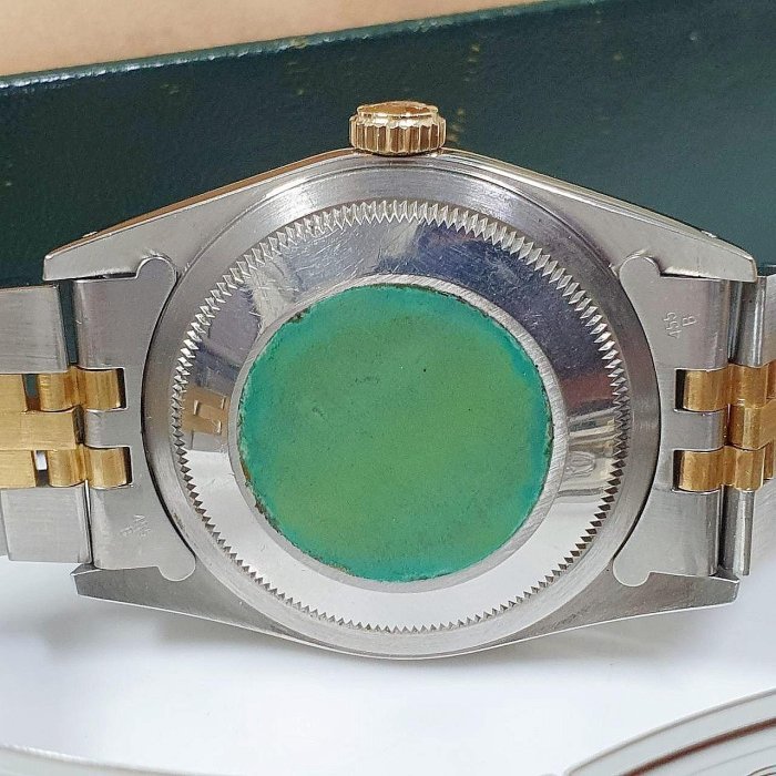 【大眾名錶】ROLEX勞力士 16233 Datejust 蠔式日誌 金十鑽面盤 台灣AD原廠底蓋貼紙 大眾名錶G089-6