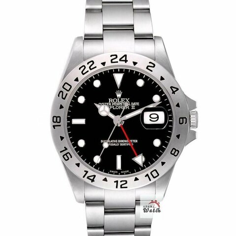 【大眾名錶】ROLEX 勞力士 16570 Explorer ll 探險家二號 絕版 黑面紅針 大眾名錶B1192