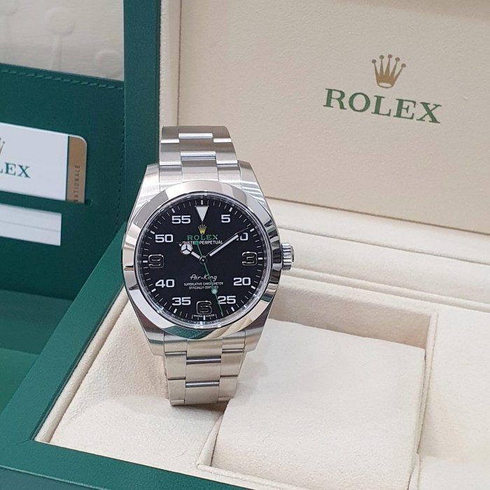 【大眾名錶】 Rolex 勞力士 116900 Air-King 空中霸王 2017/01全配件 大眾名錶B1162-1