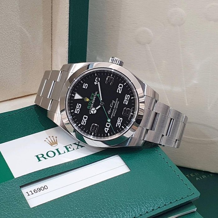 【大眾名錶】 Rolex 勞力士 116900 Air-King 空中霸王 2017/01全配件 大眾名錶B1162-2