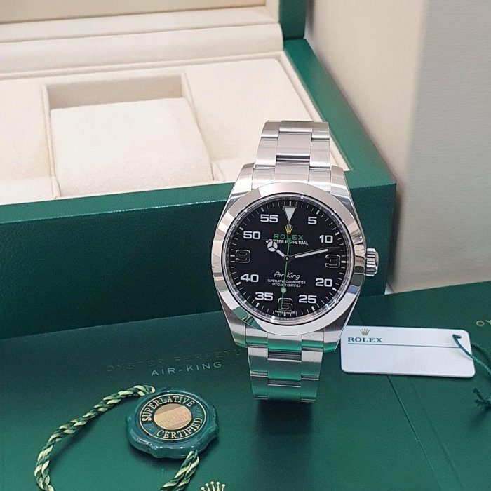 【大眾名錶】 Rolex 勞力士 116900 Air-King 空中霸王 2017/01全配件 大眾名錶B1162-3